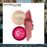 Maybelline New York Matte Lipstick, Intense Colour, Moisturised Lips, Color Sensational Creamy Matte, 507 Almond Pink, 3.9g - Image 3