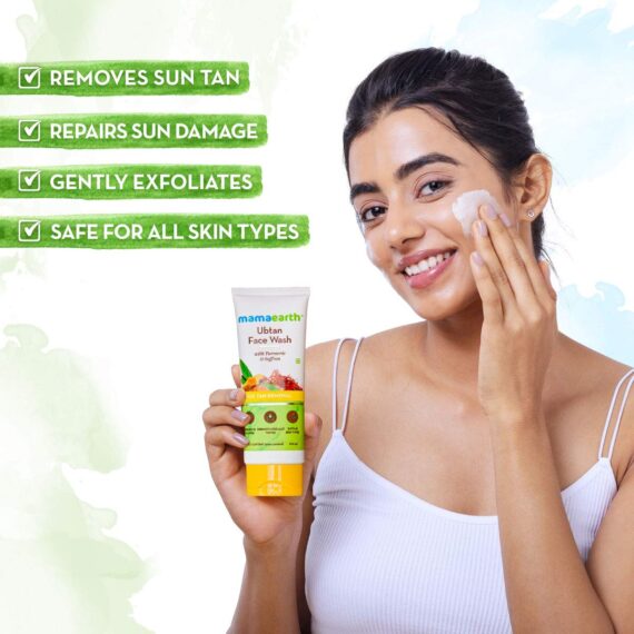 Mamaearth Ubtan Natural Face Wash for All Skin Type-100ml - Image 2